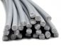 Preview: Plastic welding rods PE-HD 4mm round Gray (RAL7040) 25 rods HDPE front | az-reptec