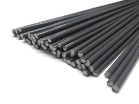 Kunststoffschweißdraht PVC-U hart 3mm Rund Grau 1kg Stäbe vorne | az-reptec