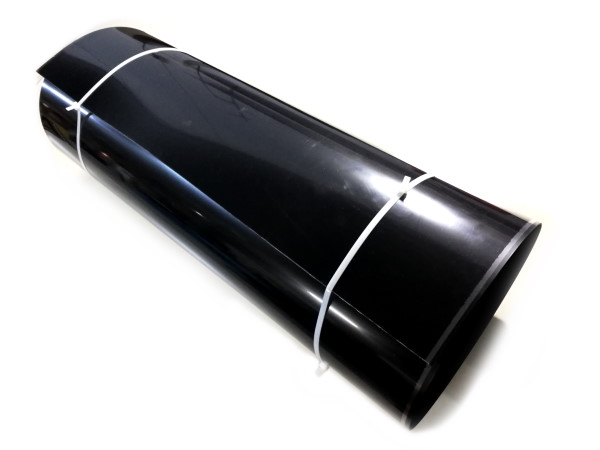 Schwarze ABS-Platte mit Oberflächenstruktur  -  Kunststoffplatten nach Ihrem Maß