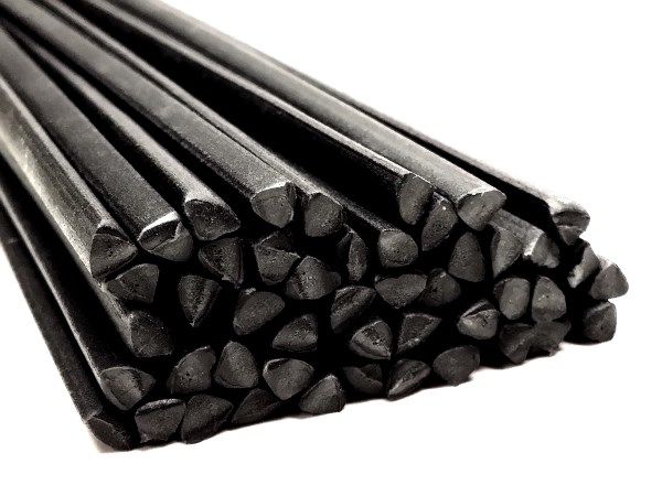 Plastique baguettes de soudure PP 6mm Triangulaire Noir 25 Barres | az-reptec