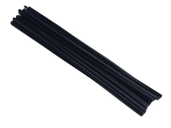 Plastic welding rods PPE-PA 4mm Triangular Black 25 rods top | az-reptec