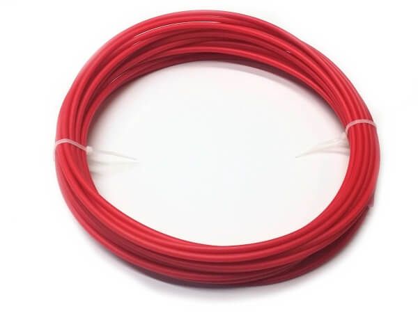 Plastique fil a souder PE-HD 4mm Ronde Rouge (RAL3020) 10 Mètres HDPE | az-reptec