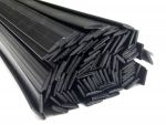 Plastic welding rods PP/EPDM 8x1mm Flat Black 25 bars