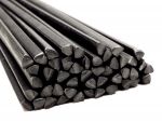 Plastic welding PP/PE 5mm triangular Black 25 rods