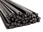 Plastic welding rods PP/PE 4mm Triangular Black 25 rods